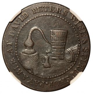 1797 Scotland Perthshire Perth Half Penny Conder Token D&h - 10 - Ngc Vf 35 Bn