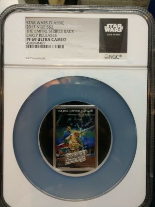 Star Wars Classic 2017 Niue S$2 The Empire Strikes Back Early Releases Pf69.