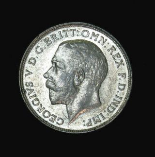 1911 Great Britain Florin Silver Coin George V Au