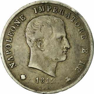 [ 731931] Coin,  Italian States,  Kingdom Of Napoleon,  Napoleon I,  5 Lire,  1812