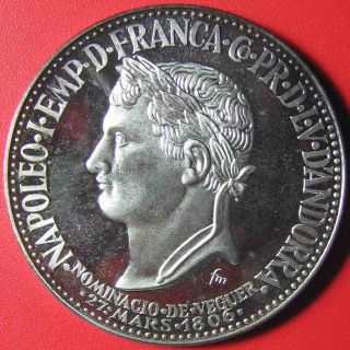 1964 Andorra 50 Diners Silver Proof Napoleon Bonaparte Mint=5,  150 Coins X 10