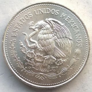 Mexico 1988 Oil Industry 100 Pesos 1oz Silver Coin,  UNC 2