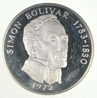 Silver - Huge - 1972 Panama 20 Balboas - World Silver Coin 132.  9 Grams 965