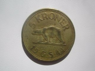 1944 Denmark Greenland 5 Kroner