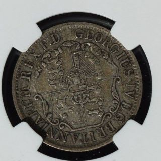 1822 British West Indies 1/4 Dollar,  NGC VF 35 2