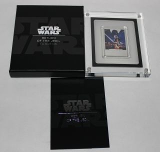 2017 Niue Fine Silver $2 Star Wars Return Of The Jedi Color Proof Poster Coin