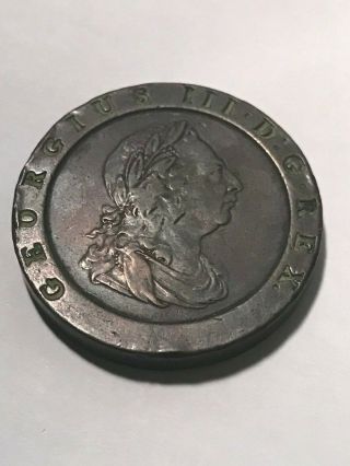 1797 Great Britain Cartwheel 2 Pence Vf,  19159