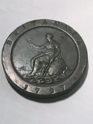 1797 Great Britain Cartwheel 2 Pence VF,  19159 2