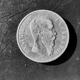 Mexico Silver Peso 1866 Emperor Maximilian