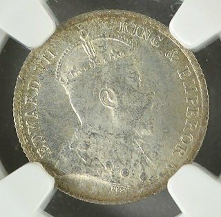 Edward VII Hong Kong 5 Cents 1904 NGC MS65 Silver 2