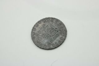 1748 Mo Mf Spanish Silver 8 Reales Pillar Coin Colonial Era