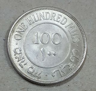 Palestine Silver Coin 100 Mil 1933.