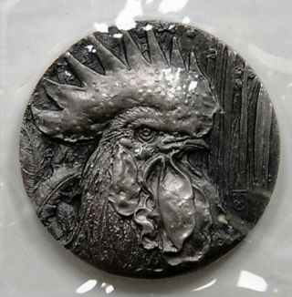 2015 China Rooster 80g Silver Medal Shanghai With
