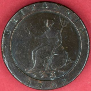 1797 Great Britain Cartwheel 2 Pence Fine King George Iii