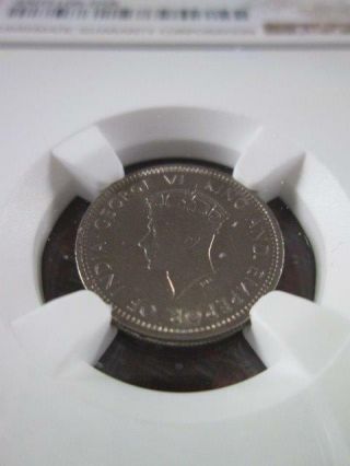 Hong Kong 5 Cents 1937 Ngc Ms 64