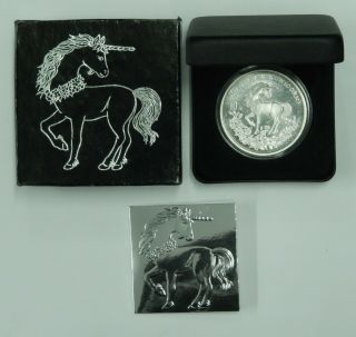 1994 Chinese Silver Unicorn Proof 1 Oz.  999 Pf 10 Yuan By China Gold Coin Inc