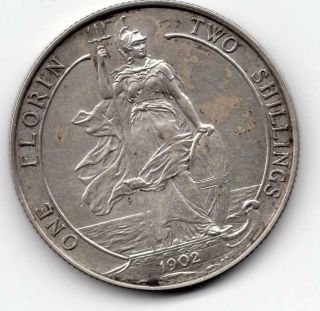 King Edward Vii 1902 Florin – Two Shillings [matte Proof]