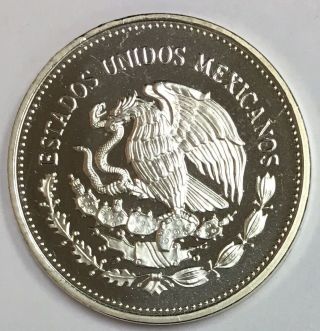 1985 Mo Mexico $500 Peso 75th Anniversary of the Revolution.  925 Silver Proof 2