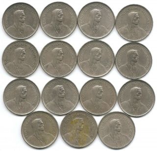 Switzerland 75 Total Francs 15 5 Francs Coins 1968 To 1988