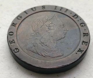 1797 Twopence George Iii British Copper Coin