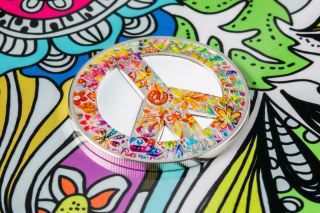 Palau 2018 5$ " Summer Of Love " 1 Oz.  999 Silver Proof Coin.  Limited Edition