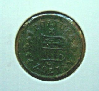 Hungary 1707 Poltura Copper Coin Km 263.  3