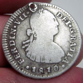 1810 Fj (chile) 1 Real (silver) Santiago - - - Very Scarce - - - - - - -