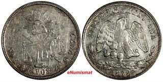 Mexico Silver 1878 Zs S 50 Centavos Mintage - 254,  000 Zacatecas Xf Km 407.  8