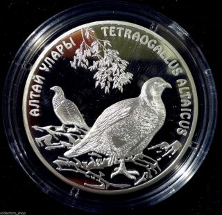 Kazakhstan 2006 Altai Snowcock 500 Tenge Proof Silver Coin Red Book Perfect