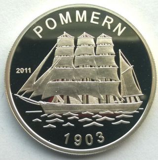 Togo 2011 Pommern 1000 Francs Silver Coin,  Proof