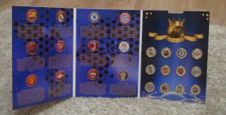 Set Of 12 Coins 10 Rubles 2014 12 Most Popular Football Clubs In The World Unc
