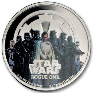 Niue - 2017 1oz Silver $2 Coin - Star Wars Rough One - The Empire W Box/coa
