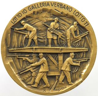 Switzerland Mining Medal 1950 - 1953 Huguenin 40mm 27g P47 147