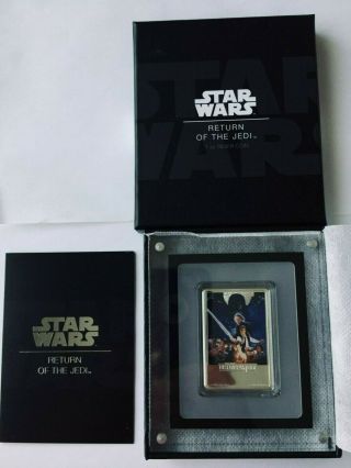 2017 Niue Star Wars Posters Return Of The Jedi Rectangle 1 Oz Proof Silver $2