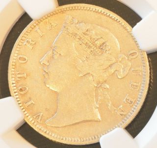 1891 China Hong Kong 20 Cent Victoria Silver Coin Ngc Vf 35