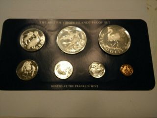 1979 British Virgin Islands Proof Set 7 Coins With Case/paper Work 1.  9687 Asw