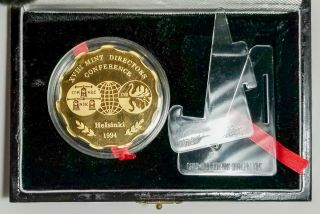 China 1994 Shanghai Gilt Directions Conference Medal [4567.  04] 2