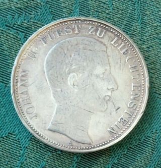 1862 A M Liechtenstein Thaler Ein 1 Restrike Coin