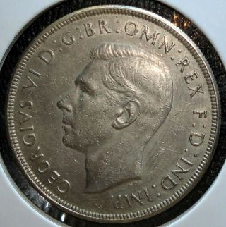 1938 Silver Crown From Australia,  Key To The Series,  Only 102k Minted