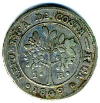 Xs - Costa Rica - Silver 1 Real 1849