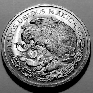 1962 Mexico Medal Commemorative Batalla de Puebla 5 de Mayo Gem BU 2