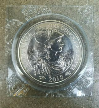 2010 Great Britain 2 Pound 1 Oz Silver Britannia Coin Bu Orig