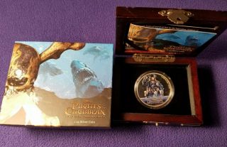 2017 Niue $2 Disney Pirates Of The Caribbean Colored 1 Oz Silver Proof Coin 161