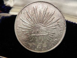 Mexico Republic Silver 1891 Pi Mr 8 Reales San Luis Potosi Km 377.  12