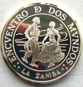Argentina 1997 Dance 25 Pesos Silver Coin,  Proof