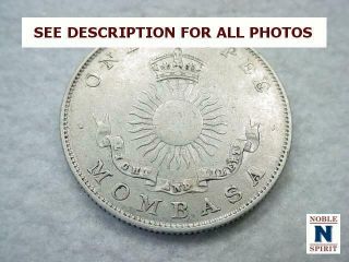 Noblespirit (ct) Desirable 1888 H Kenya Rupee Silver Vf
