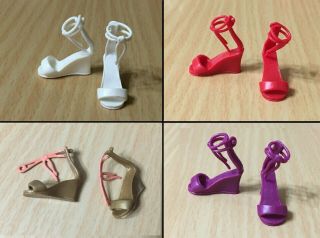 Barbie Doll Fashionistas Fashion Fever Strappy Wedge Sandals Shoes - Choose