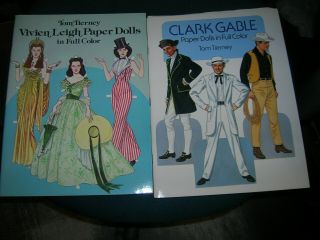 2 Tierney Paper Doll Books - Gone With The Wind Theme (1981 & 1986)