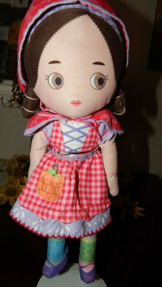 Zapf Mooshka Plush Doll Little Red Riding Hood 14 " Katia Guc