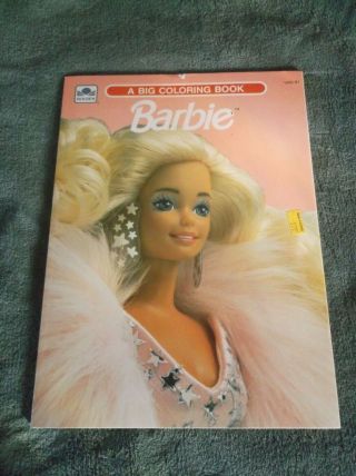 Vintage 1991 Golden Barbie Big Coloring Book